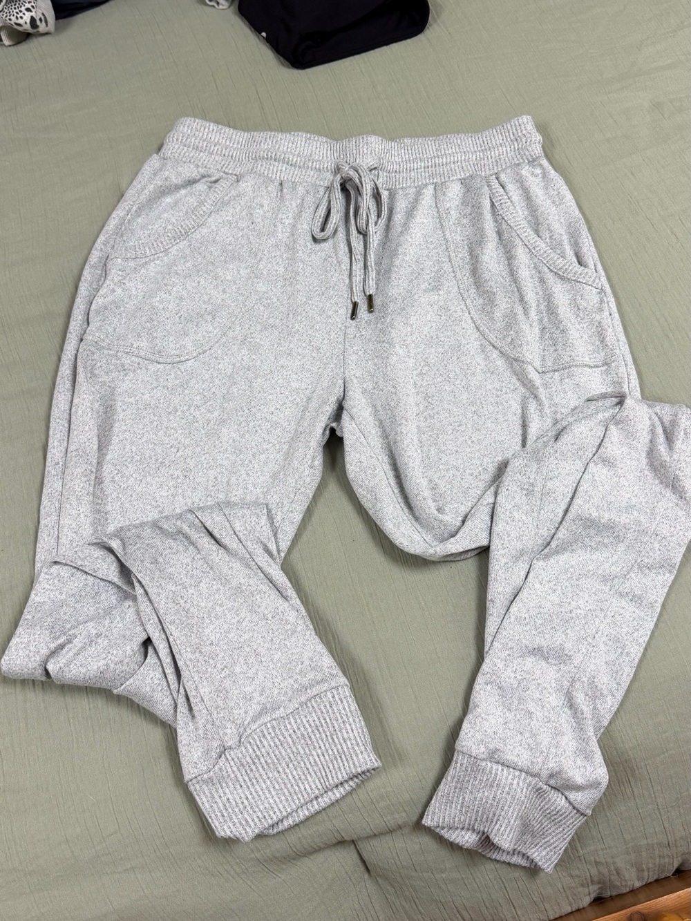 Heather Gray Jogger Sweatpants
